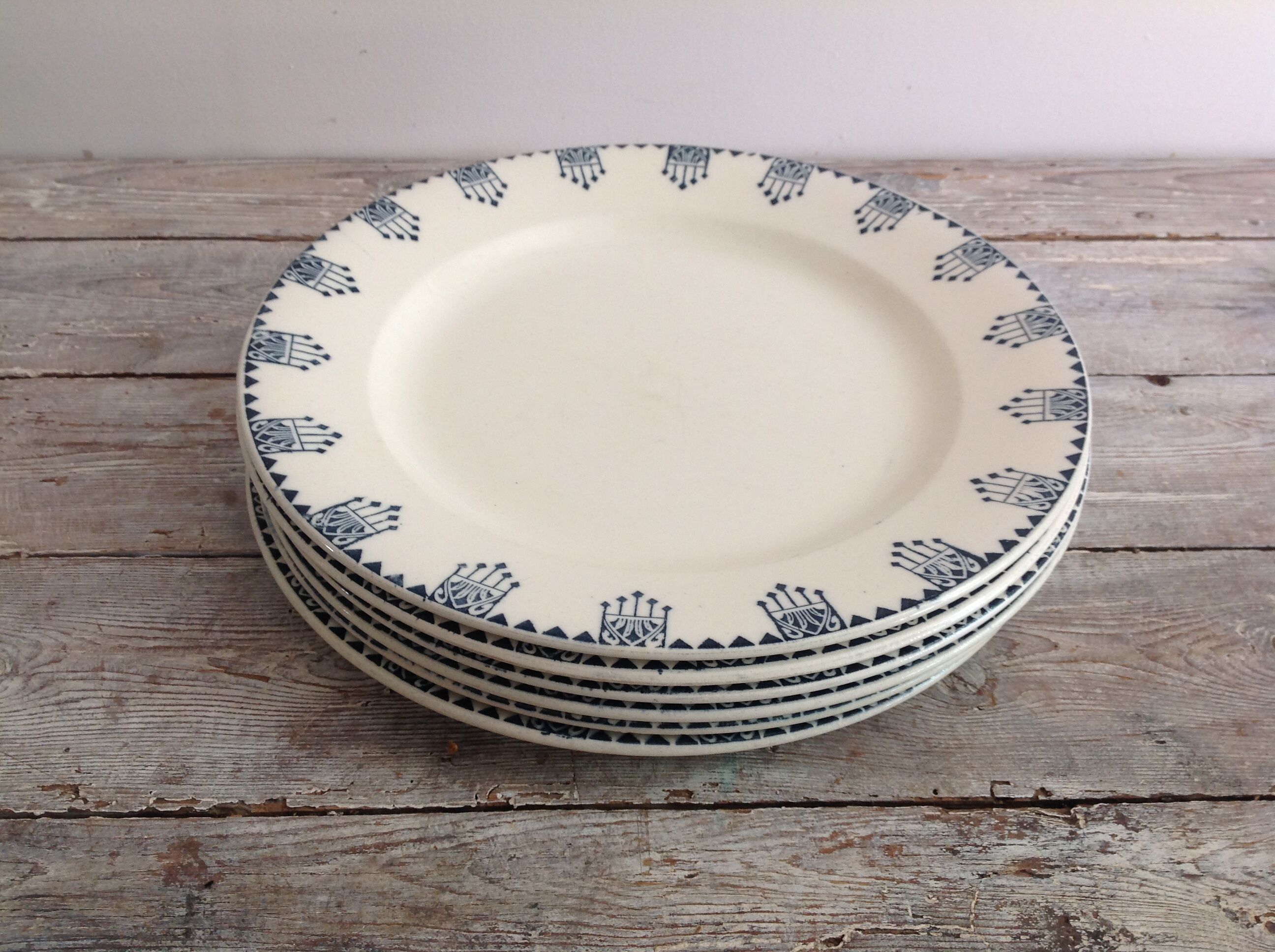 Série de 6 assiettes plates Terre de Fer