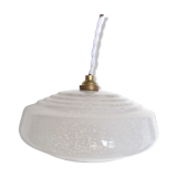 White Clichy glass hanging