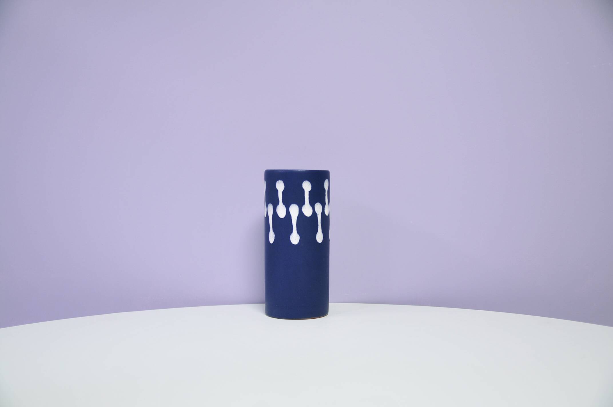 Dark blue West Germany vase