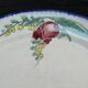 Emile BOURGEOIS PARIS Oval dish in faience floral motif