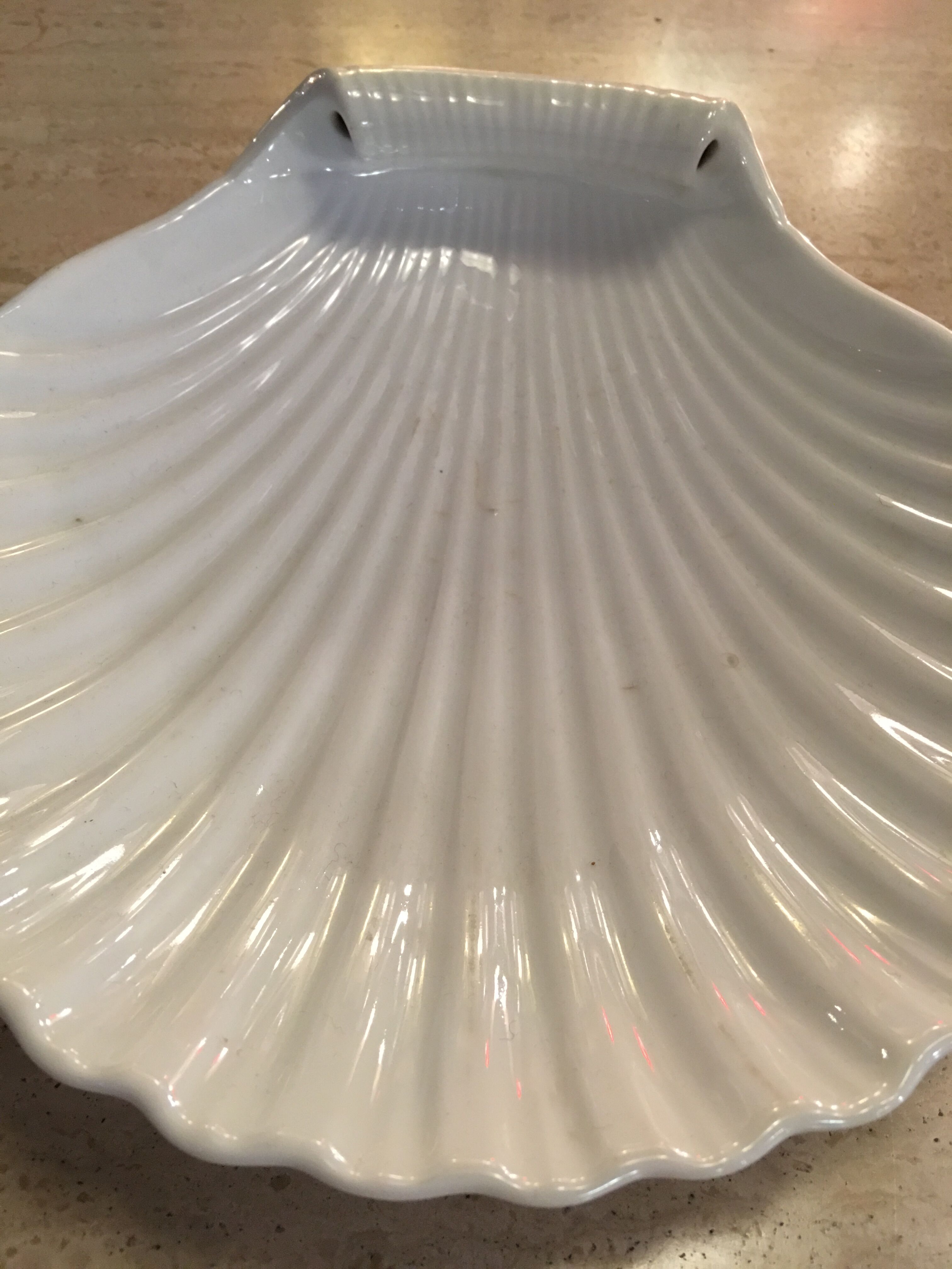 Coupelle faience blanche début XX