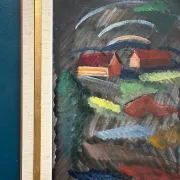 Large Original Swedish Oil on Canvas – “Landscape” by Bror Göransson – Signed – Vintage & Framed – 83 × 63 cm (32.7" × 24.8")