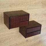 Set of hanging bedside cabinets, Danish design, 1970s, production: Denmark