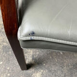 Armchair, Walter Knoll Art Collection, beech, leather, 1980s