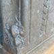 Neo-Gothic style Lumel beige marble fireplace circa 1880