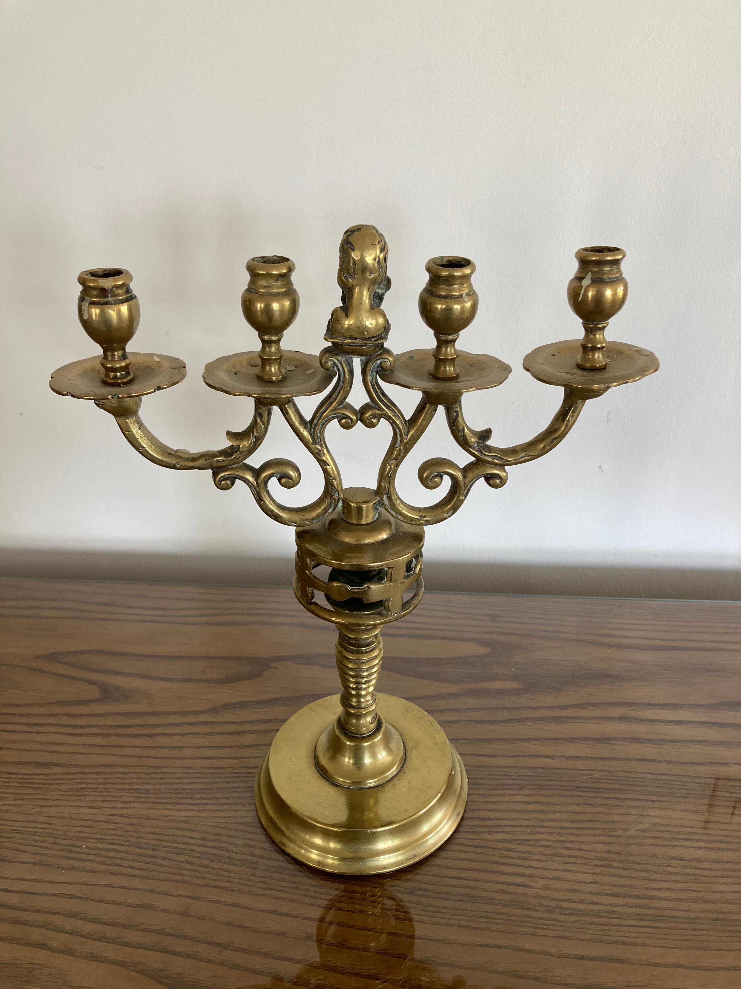 Solid bronze chandelier