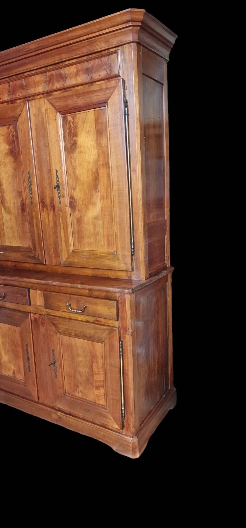 Two-body cherry wood sideboard