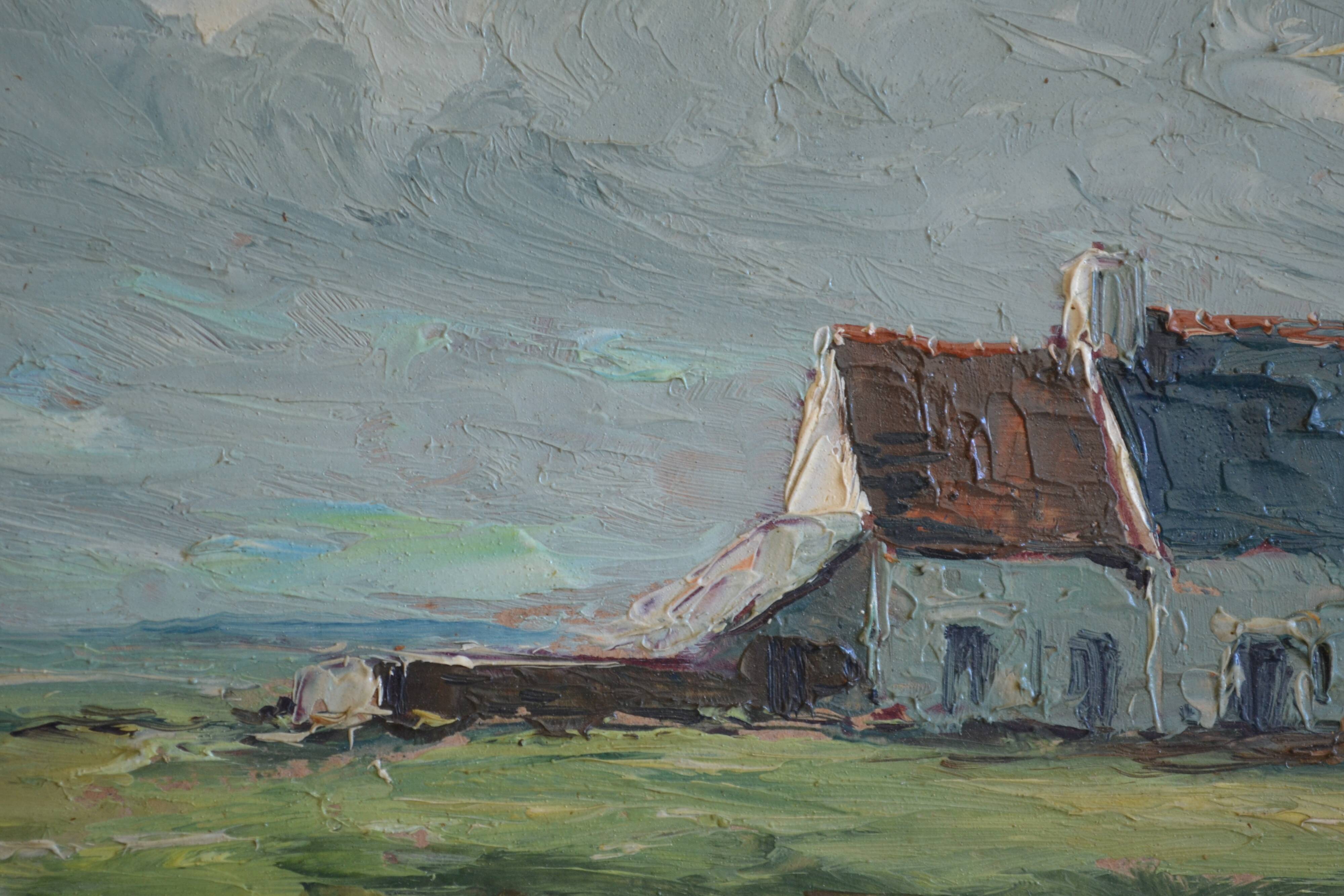 Landscape of Normandy signed P.H. Renier