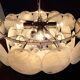 Handcrafted chandelier with Murano glass and handmade alabaster discs.