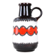 Ceramic vase with a handle, German design, 1960s, made in West Germany