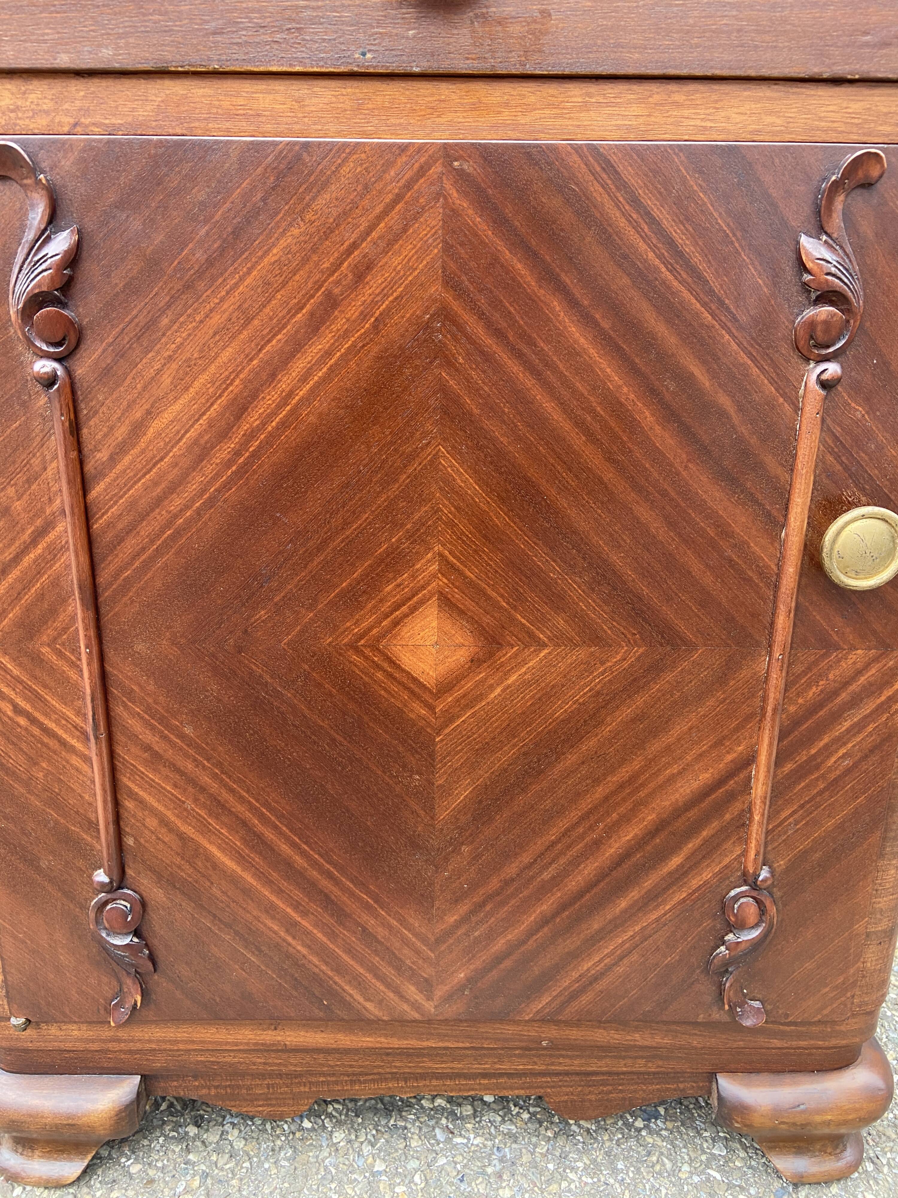 Paire de chevets Art Deco vintage 1950s