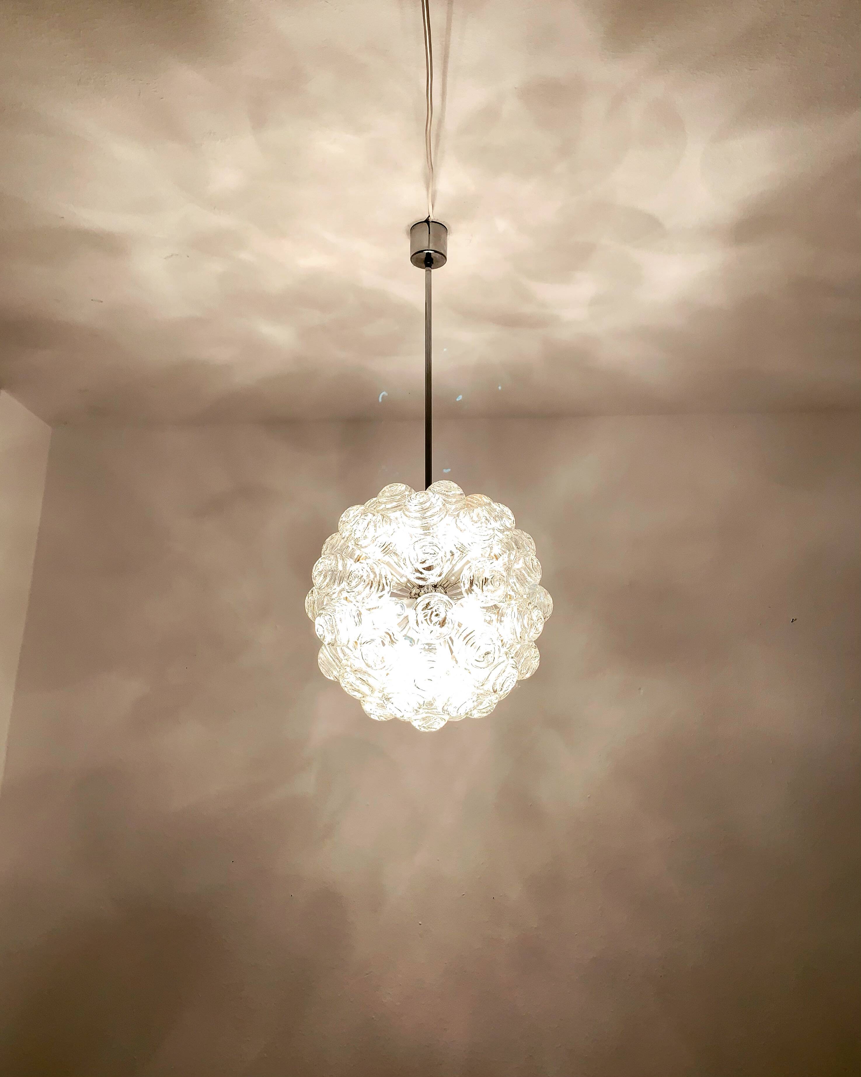 Bubble Glass Chandelier by Doria