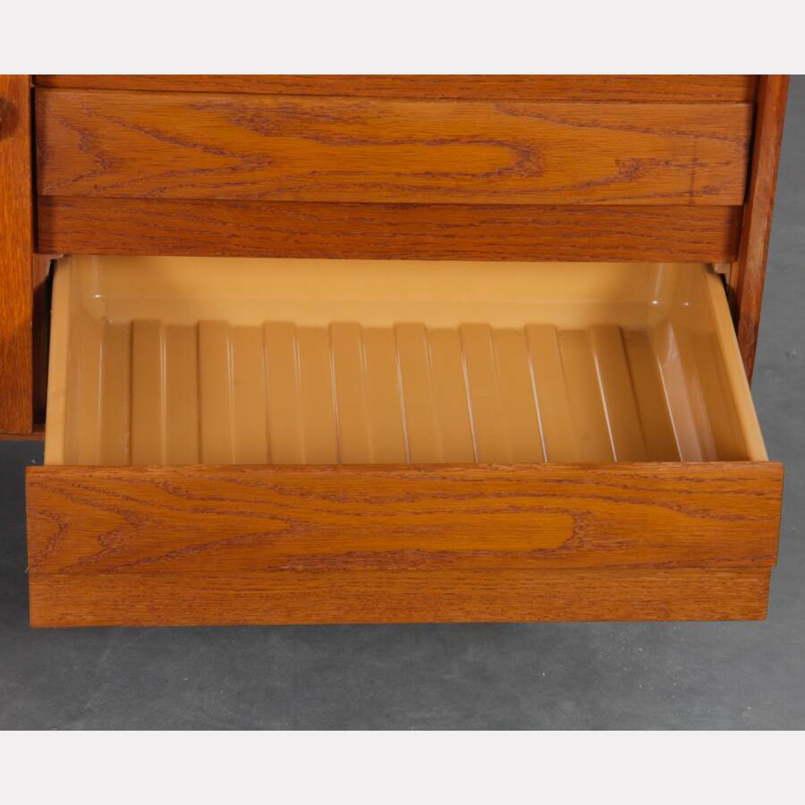 Vintage oak storage by Jiri Jiroutek, model U-458, 1960s