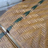 Rattan folding lounge chair