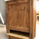 19th century walnut corner cupboard with Carrara marble top