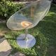 Transparent swivel armchair "Eros" by Philippe Starck for Kartell