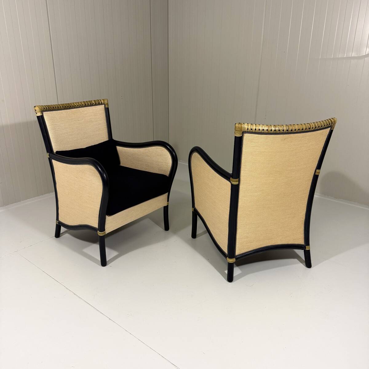 Gasparucci Italo rattan arm chairs Italy