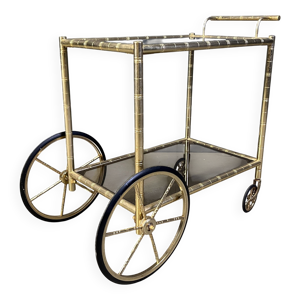 Chariot de bar en laiton