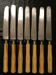 Set of 7 steel blade knives