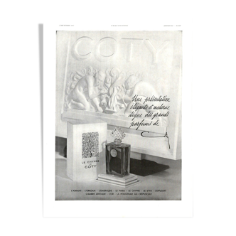Vintage poster 30s Coty perfume
