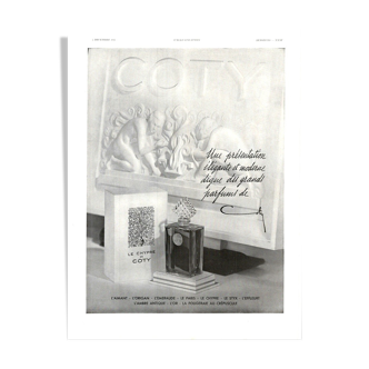 Affiche vintage années 30 Coty parfum