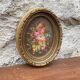 Small vintage flower painting