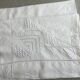 drap ancien en lin écru