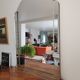 Antique beveled glass mirror
