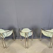 Vintage dining chairs by Belgochrom, set of 6 - 1980s
