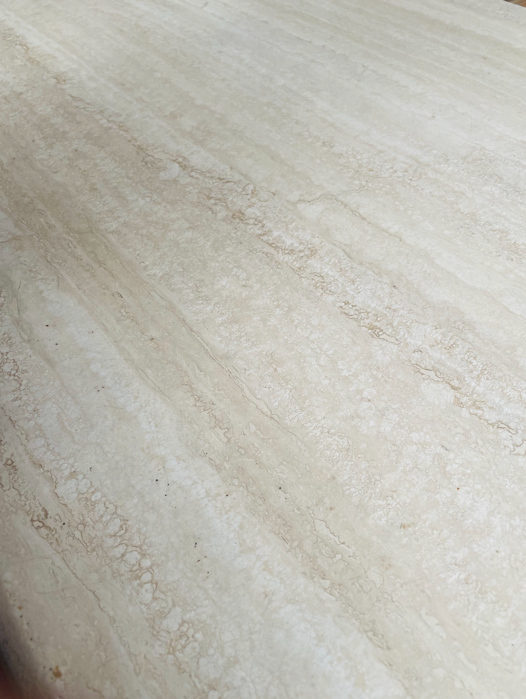 Vintage Italian Travertine Coffee Table