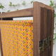 Screen 5 years 60 wood and fabric leaves