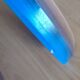 Vintage blue ceramic saucer dish bowl under pot