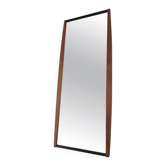 Midcentury Long Teak Wall Mirror, Denmark, 1960s