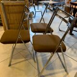 Series of vintage folding chairs