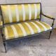 Louis XVI style yellow sofa