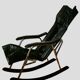 Rocking chair by Takeshi Nii - Leather and wood - 60s