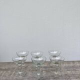 6 blown glasses / old cups