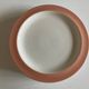 Set of 6 flat plates 1958 mid century Boch Frères Keralux Belgium