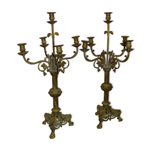 chandeliers en bronze