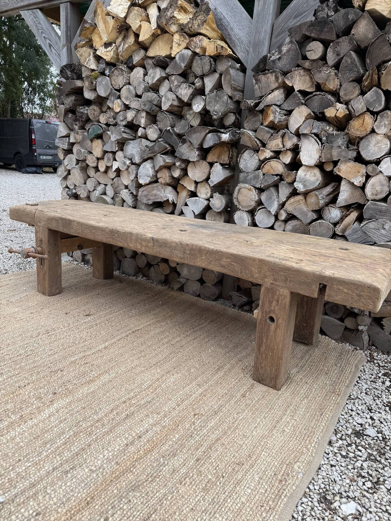 low carpenter's bench / TV stand bench