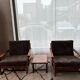 Fauteuils et table Mc Guire (ensemble de 3)