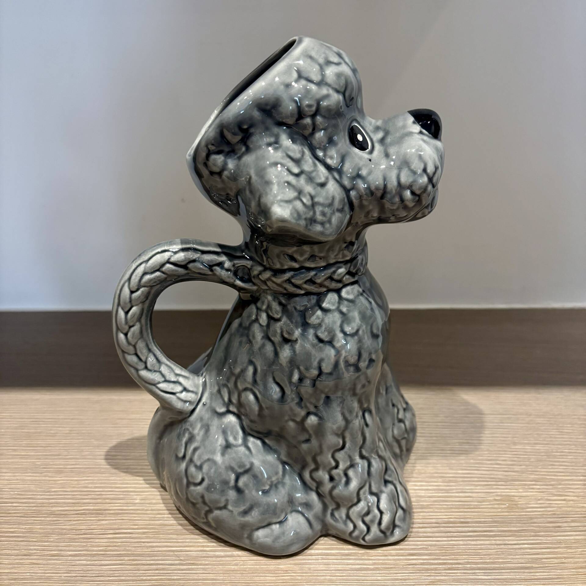 Old ceramic poodle jug