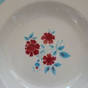 Lot of 12 Moulin des loups plates and dish