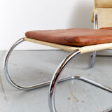 Anton Lorenz Bauhaus Cantilever D35 + Ottoman E35 for Tecta