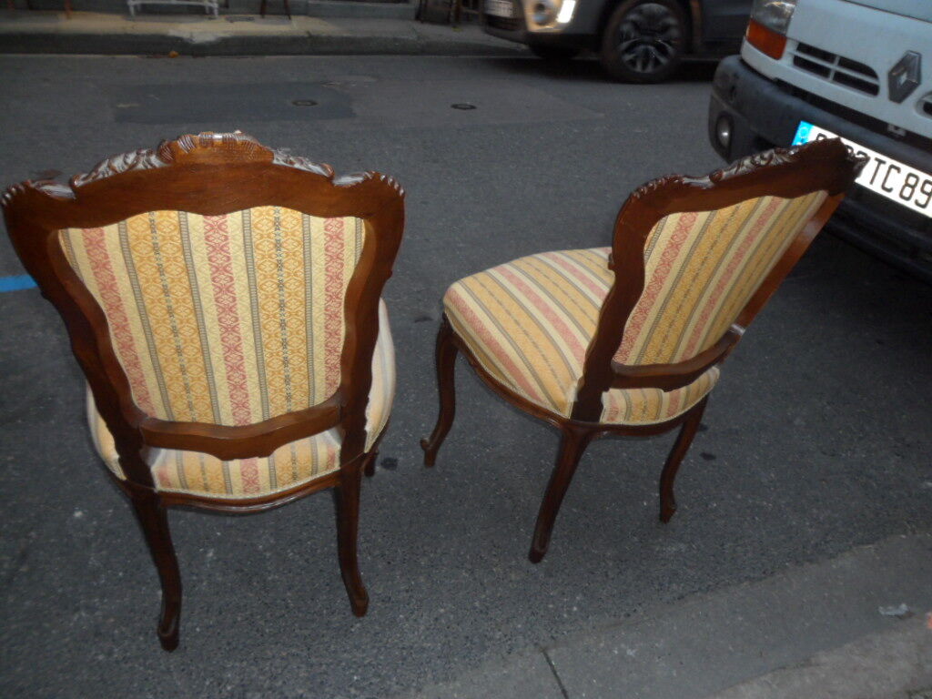 Paires chaises louis XV