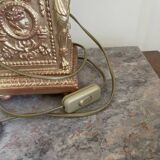 Antique Large Cassolette Lamp Empire Greek Roman Gilded Wood 19th Century 60