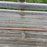 Carved front in solid wood