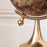 Brass earth globe - 1950