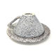 Grey speckled ceramic coffee cup