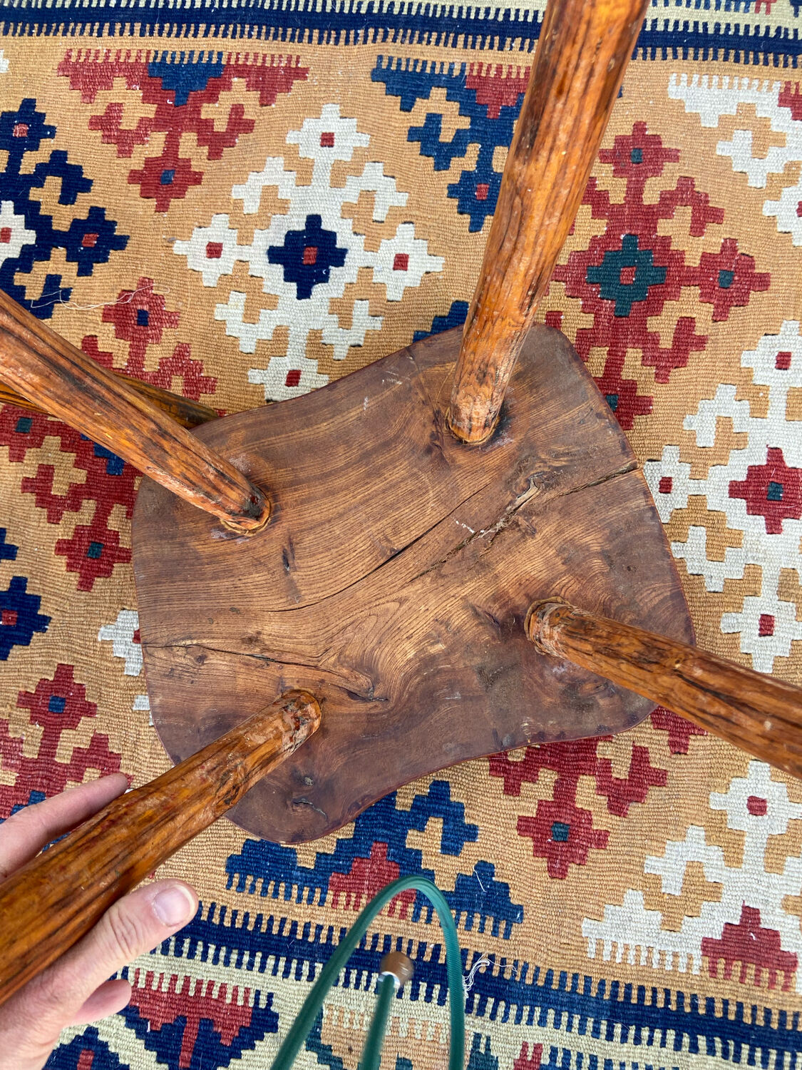 Pair of brutalist stools